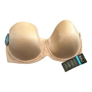 Bali Smoothing Strapless Underwire Bra - Style DF6599 - Size 36D